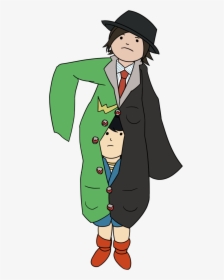 Neckbeard Drawing Trench Coat, HD Png Download, Transparent PNG