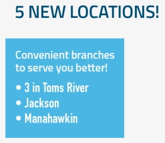 5 New Locations Convenient Branches To Serve You Better, HD Png Download, Transparent PNG