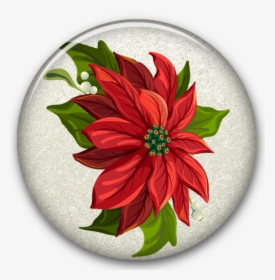 Poinsettia Christmas Wreath Clip Art, HD Png Download, Transparent PNG