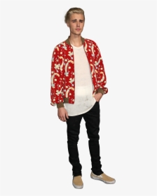Justin Bieber Dressed In A Red Shirt, HD Png Download, Transparent PNG