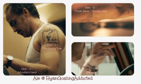 In His Movies, Ryan Always Have Temporary Tattoos, HD Png Download, Transparent PNG