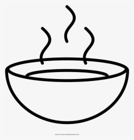 Soup Bowl Coloring Page Clipart , Png Download, Transparent Png, Transparent PNG