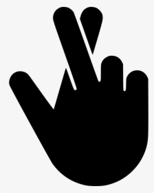 Hand Fingers Crossed Svg Png Icon Free Download, Transparent Png, Transparent PNG