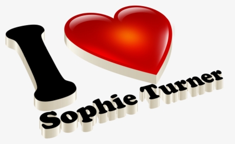 Sophie Turner Heart Name Transparent Png, Png Download, Transparent PNG