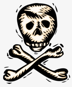Vector Illustration Of Buccaneer Pirate Skull And Crossbones, HD Png Download, Transparent PNG