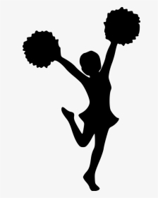 Transparent Cheerleader Silhouette Png, Png Download, Transparent PNG