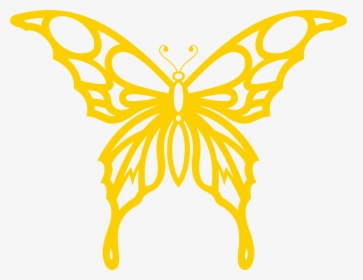 Butterfly Tattoo Stencil Drawing, HD Png Download, Transparent PNG