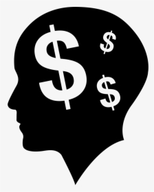 Man Bald Head With Dollars Symbols As Thoughts About, HD Png Download, Transparent PNG