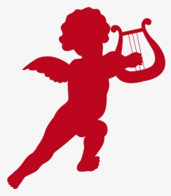 Cupid With Harp Transparent Png Clip Art Image, Png Download, Transparent PNG