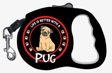 Pug Retractable Dog Leash, HD Png Download, Transparent PNG