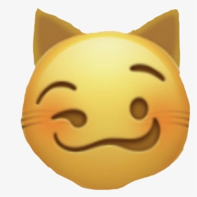 #emoji #sticker #cat #yellow #blush #whiskers #nervous, HD Png Download, Transparent PNG