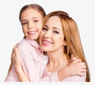 Smiling Mother And Daughter, HD Png Download, Transparent PNG