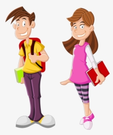 High School Modern Students Happy Bag Book Image And, HD Png Download, Transparent PNG