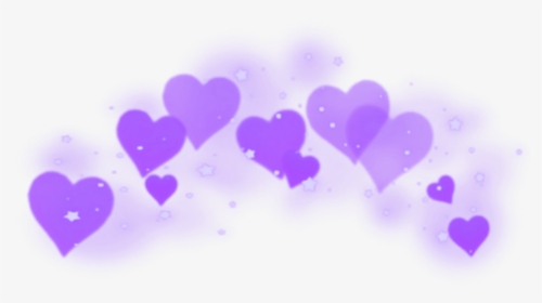 #heart #purple #crown #snapchat #smoke #star #head, HD Png Download, Transparent PNG
