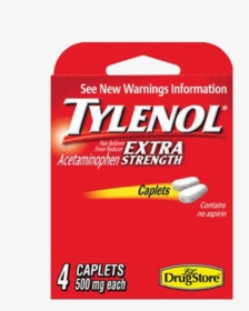 Tylenol Extra Strength 4 Caplets, HD Png Download, Transparent PNG