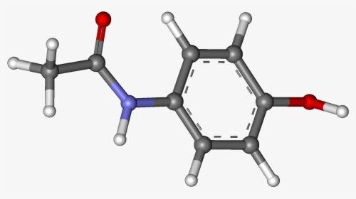 Acetaminophen Ball And Stick, HD Png Download, Transparent PNG