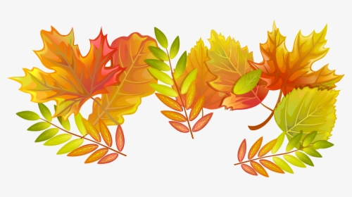 Fall Leaves Png Decorative Clipart Image Png Download, Transparent Png, Transparent PNG