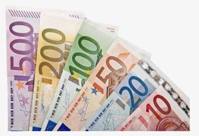 Clip Art Euro Bills And Coins, HD Png Download, Transparent PNG
