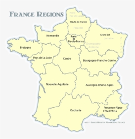 France Regions Map, HD Png Download, Transparent PNG