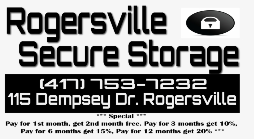 Rogersville Secure Storage, HD Png Download, Transparent PNG