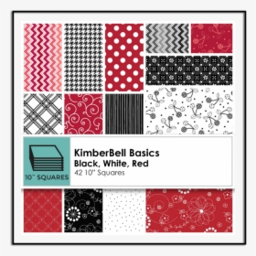 Kimberbell Basics Black White Red Sq Maskib Bw 10 Inch, HD Png Download, Transparent PNG