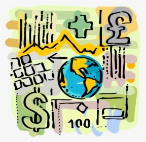 Vector Illustration Of International Finance Planet, HD Png Download, Transparent PNG