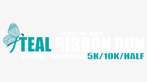 Teal Ribbon Png, Transparent Png, Transparent PNG