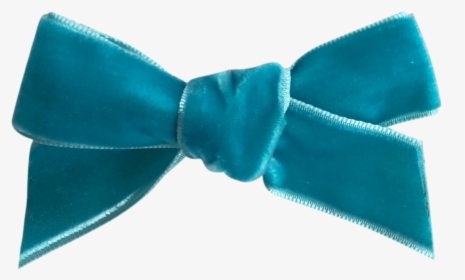 Image Of Teal French Velvet Petit Bow Clip, HD Png Download, Transparent PNG