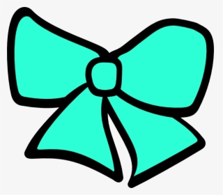 Teal Ribbon And Bow Clipart, HD Png Download, Transparent PNG