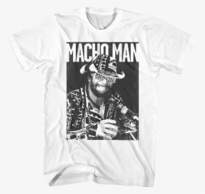 Black And White Macho Man Randy Savage T-shirt, HD Png Download, Transparent PNG