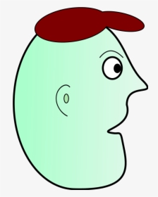 Cartoon Man Face Profile Wearing Cap, HD Png Download, Transparent PNG