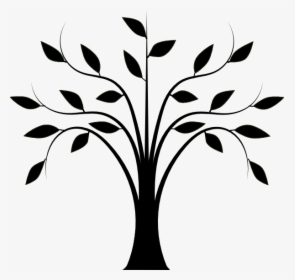 Abstract Tree With Leaves Clip Art -, HD Png Download, Transparent PNG