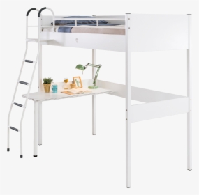 White High Bed Study Desk, HD Png Download, Transparent PNG