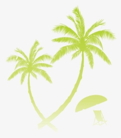 Clipart Beach Coconut Tree, HD Png Download, Transparent PNG