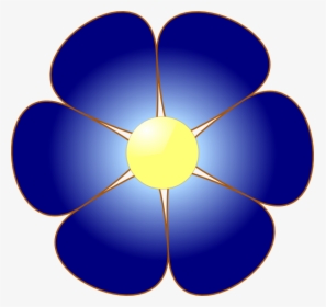 Blue Flower Cliparts, HD Png Download, Transparent PNG