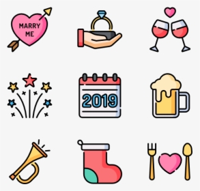 New Year Icon Png, Transparent Png, Transparent PNG