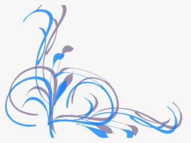 Blue Corner Clipart Border, HD Png Download, Transparent PNG