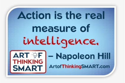 Napoleon Hill Action Quote, HD Png Download, Transparent PNG