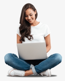 Young Girl Using Language Services Online, HD Png Download, Transparent PNG