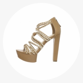 Ladies Sandals With Cord In White And Beige, HD Png Download, Transparent PNG