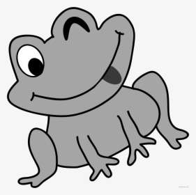 Grayscale Frog Clipart, HD Png Download, Transparent PNG