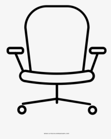 Revolving Chair Coloring Page, HD Png Download, Transparent PNG