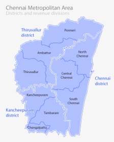 A Graphic Showing The Divisions Of The Chennai Metropolitan, HD Png Download, Transparent PNG