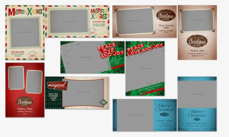 Retro Christmas Cards Photoshop Psd, HD Png Download, Transparent PNG