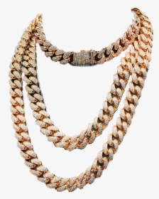 #gold #diamonds #cubanlink #chain #necklace #jewelry, HD Png Download, Transparent PNG