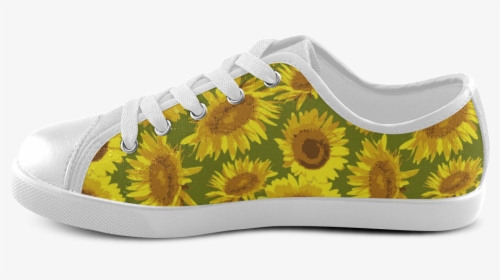 Sunflowers On Green Background Canvas Kid S Shoes, HD Png Download, Transparent PNG
