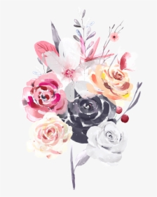 Bouquet Vector Color Flower, HD Png Download, Transparent PNG