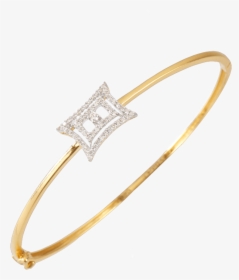 18kt Yellow Gold And Diamond Bangle For Women, HD Png Download, Transparent PNG