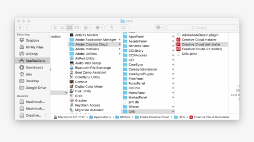 Uninstall Creative Cloud Mac, HD Png Download, Transparent PNG