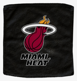 Black Miami Heat Nba Basketball Rally Towels, HD Png Download, Transparent PNG